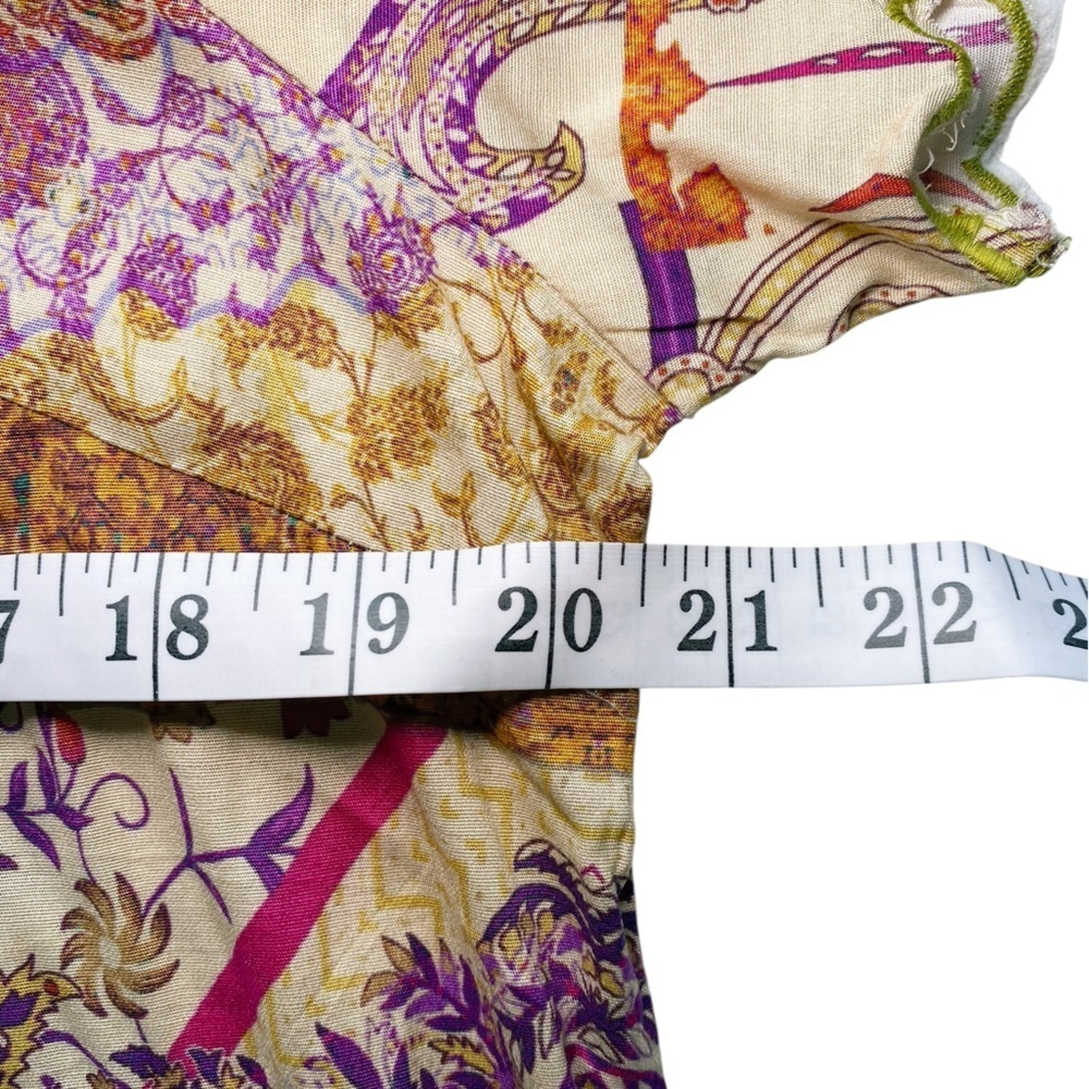 Soft Surroundings Purple and Gold Patterned Tunic Top NWT - Picture 10 of 13